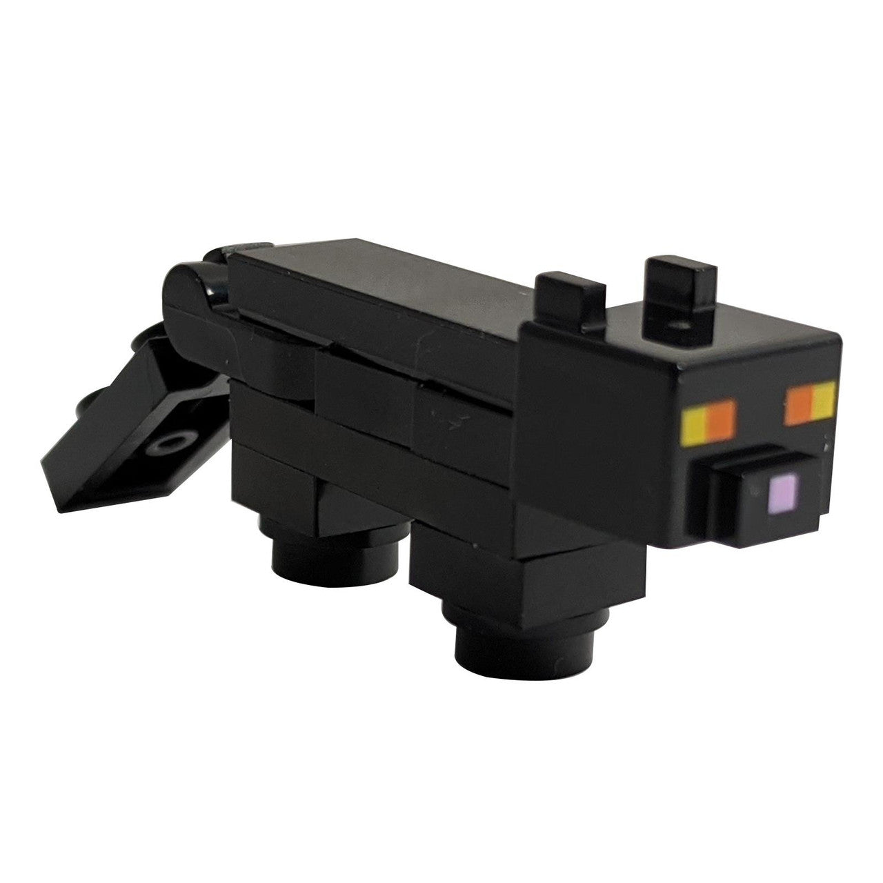 LEGO Minecraft black cat brick built animal figure block world minecat06