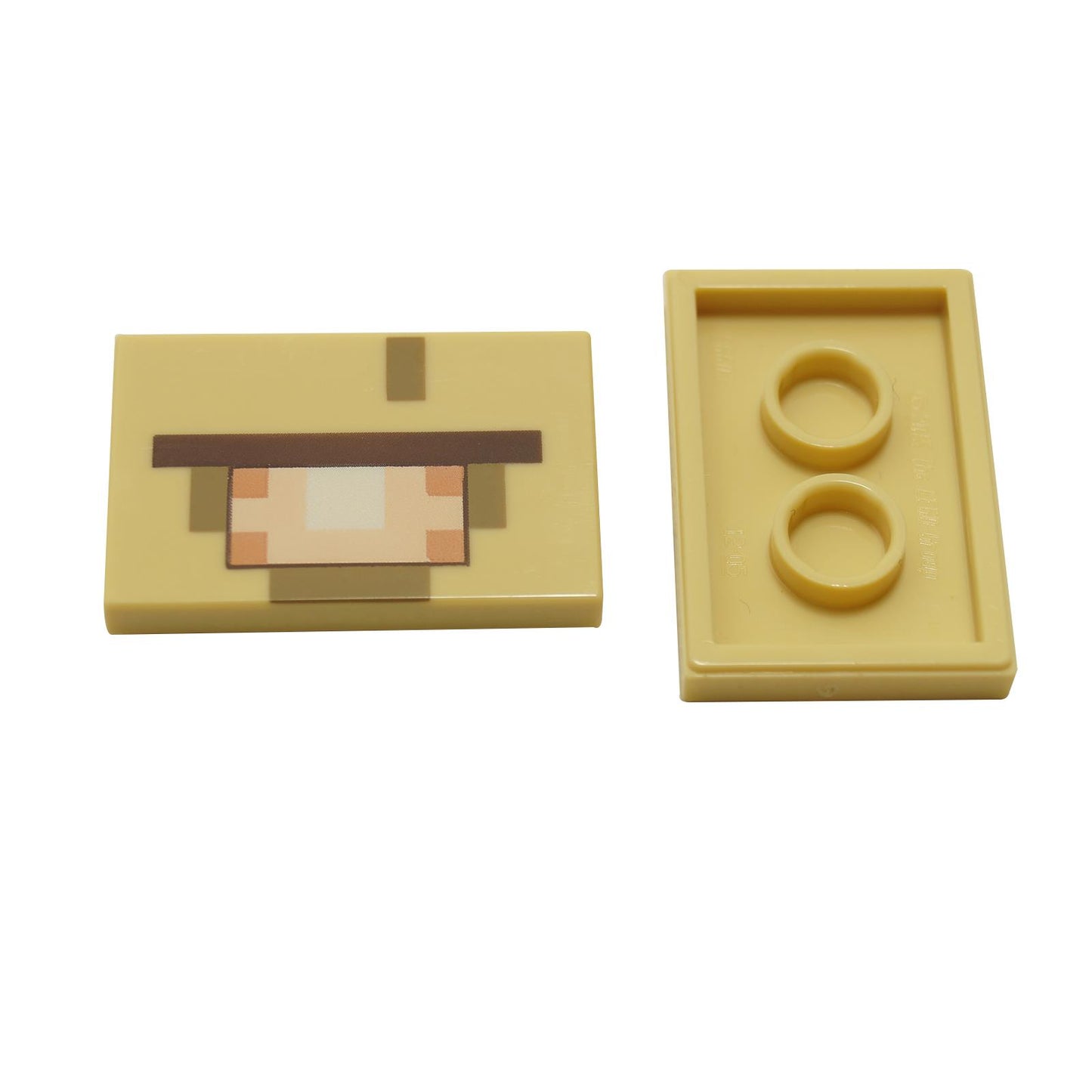 LEGO Minecraft Elder Guardian face printed 2x3 tile part 26603pb009