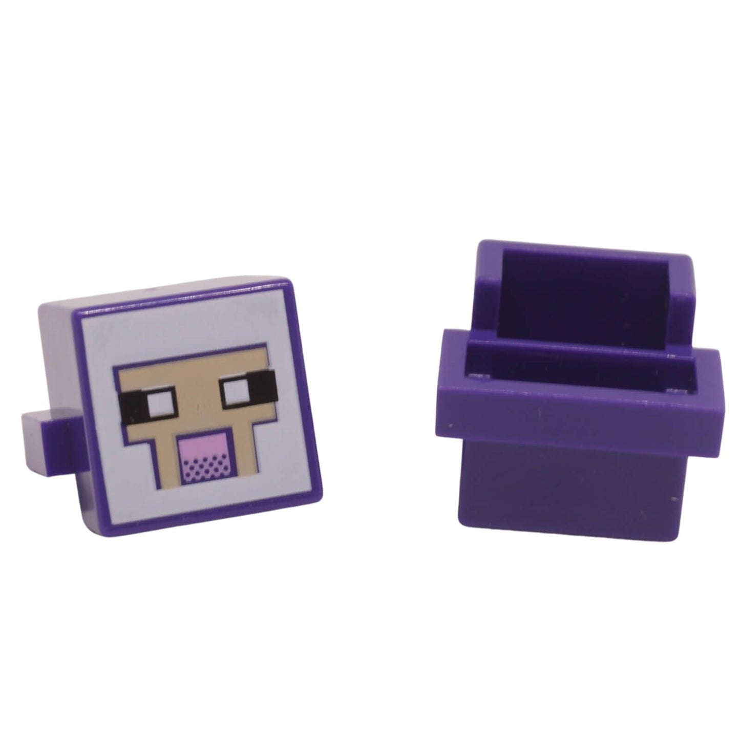 Minecraft Sheep Head 19727pb014 with printed pixelated sheep face