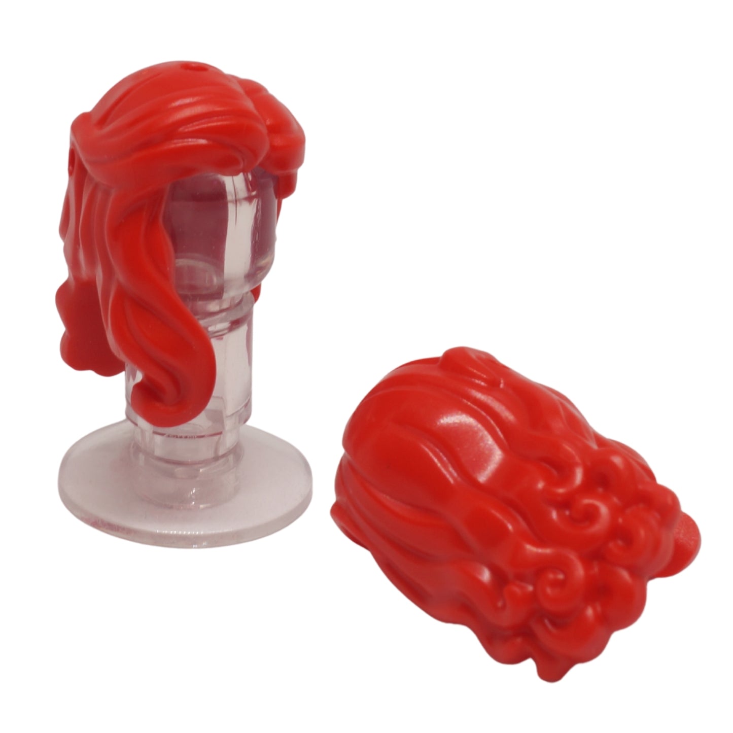 LEGO Mini Doll Hair 6986 long female red hairstyle with shoulder lock