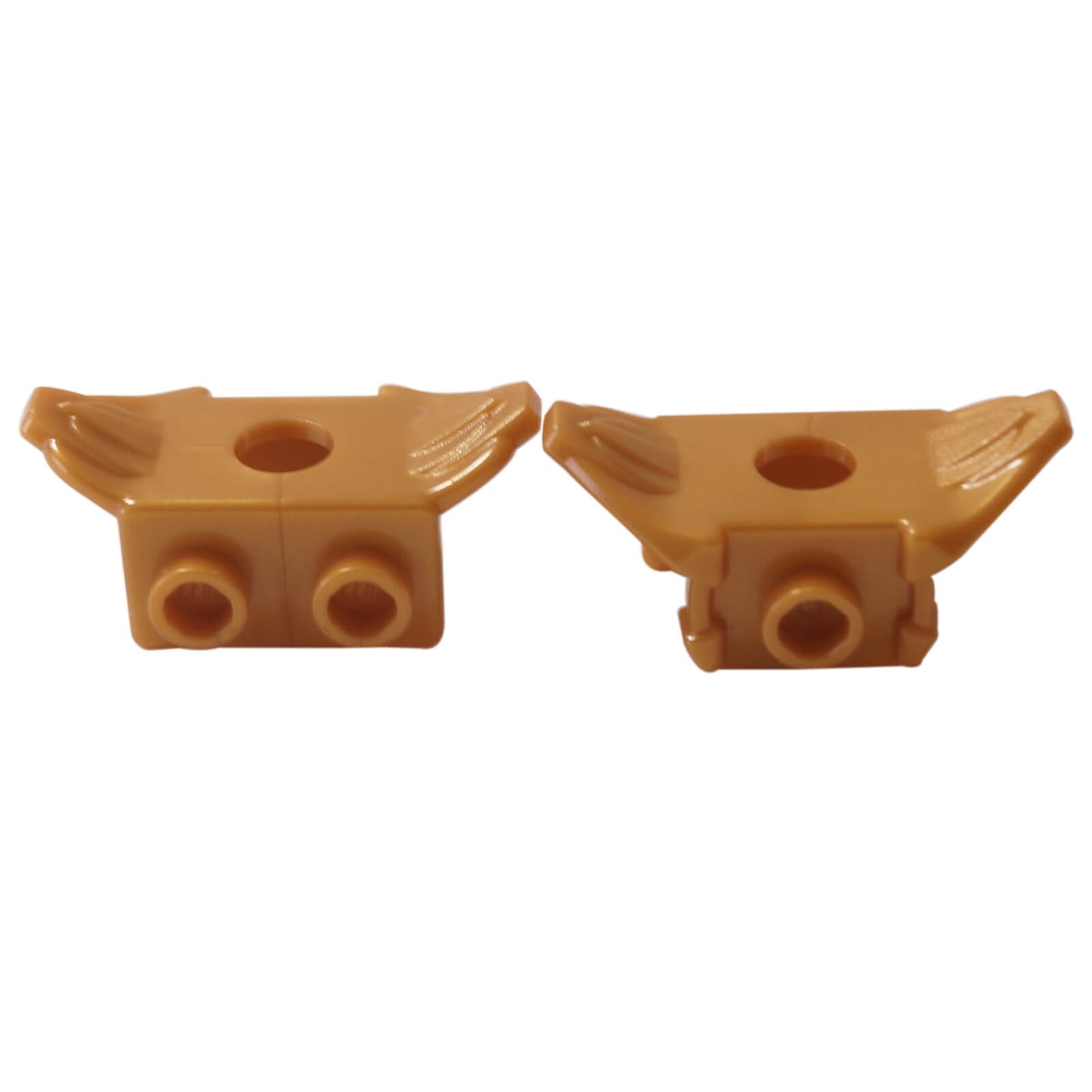 LEGO® Minifigure Armor Shoulder Pads with front stud and two back studs part 11097 pearl gold