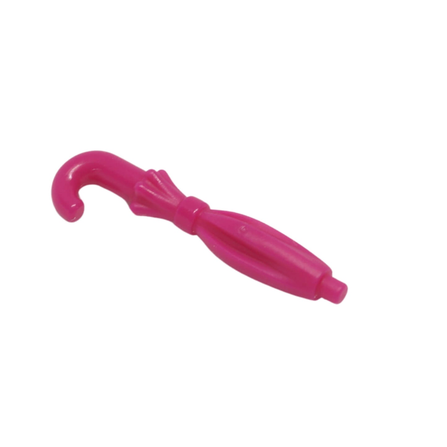 LEGO® Minifigure Folded Umbrella in magenta accessory for city, street, and seasonal builds