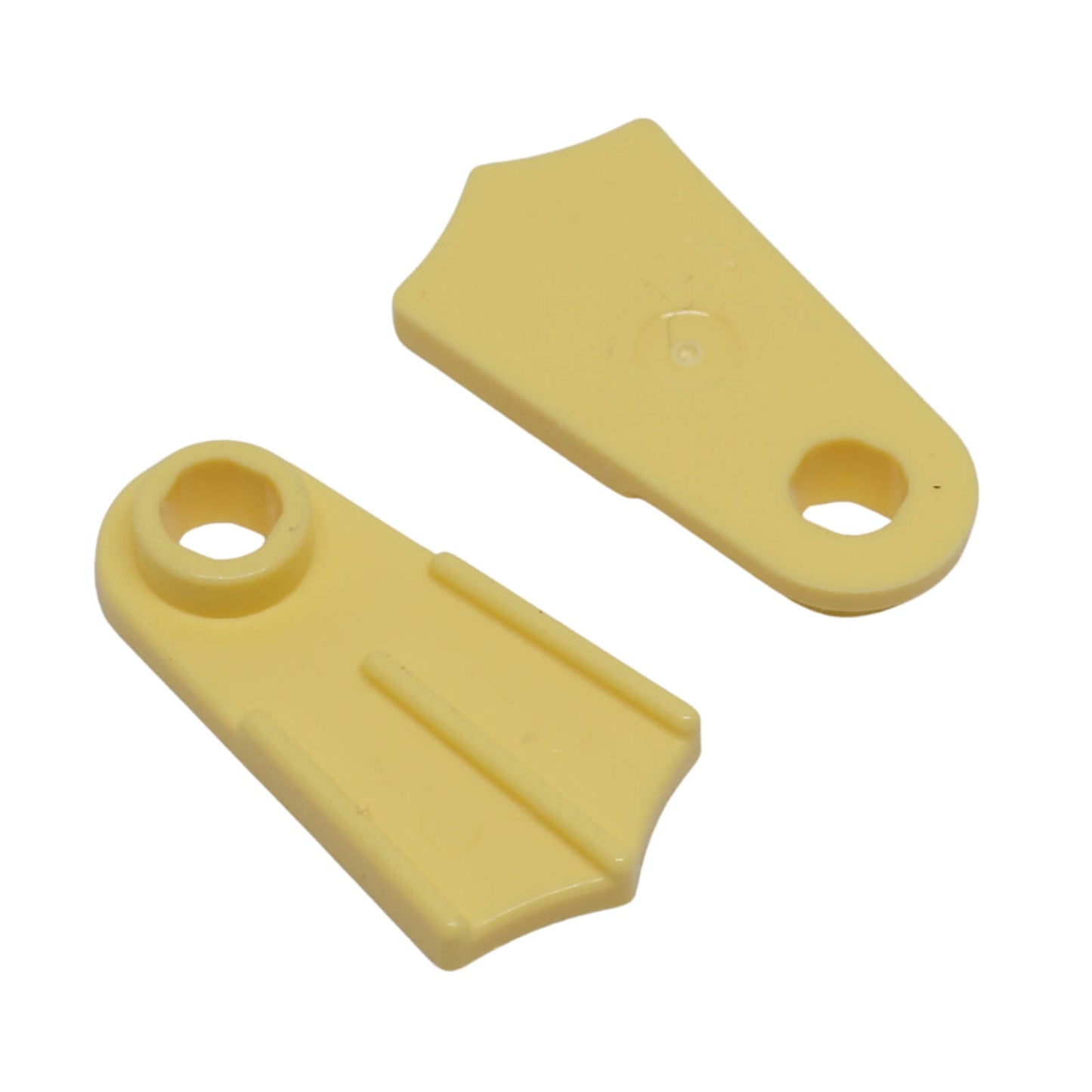 Bright light yellow minifigure flipper footgear, single-piece footwear element for swimming or underwater builds