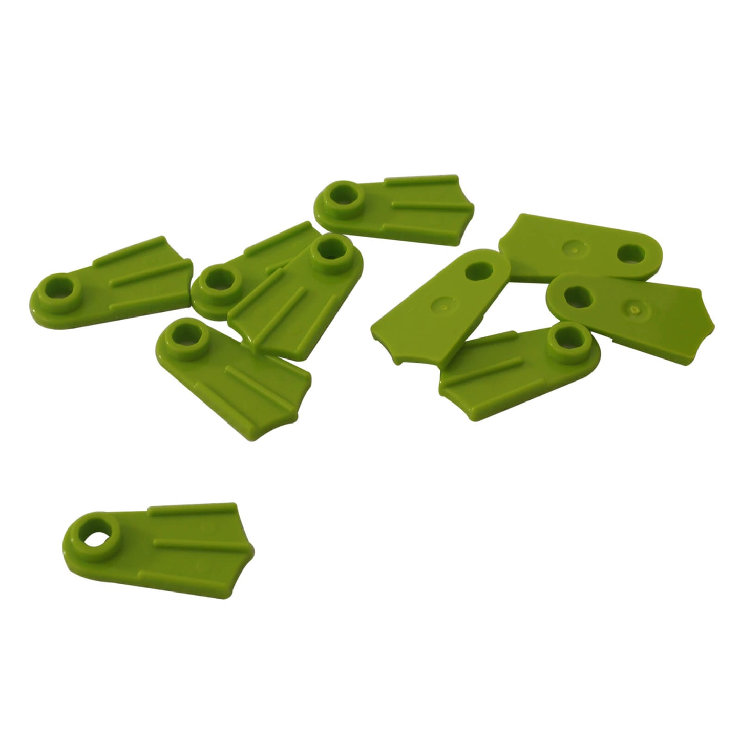 Calzado de aletas de minifigura Verde Lima, elemento de calzado de una sola pieza para nadar o construcciones submarinas