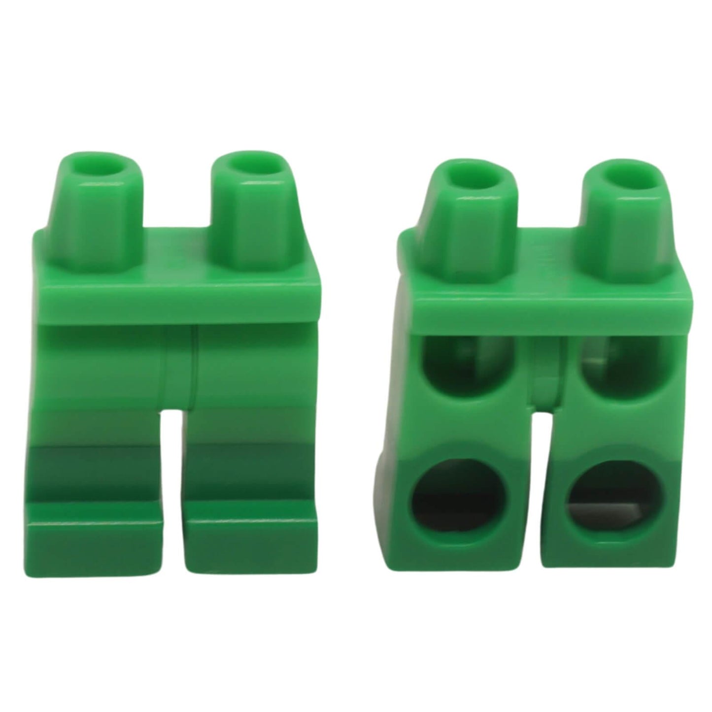 LEGO minifigure legs with molded green boots and bright green upper legs 970c00pb1596