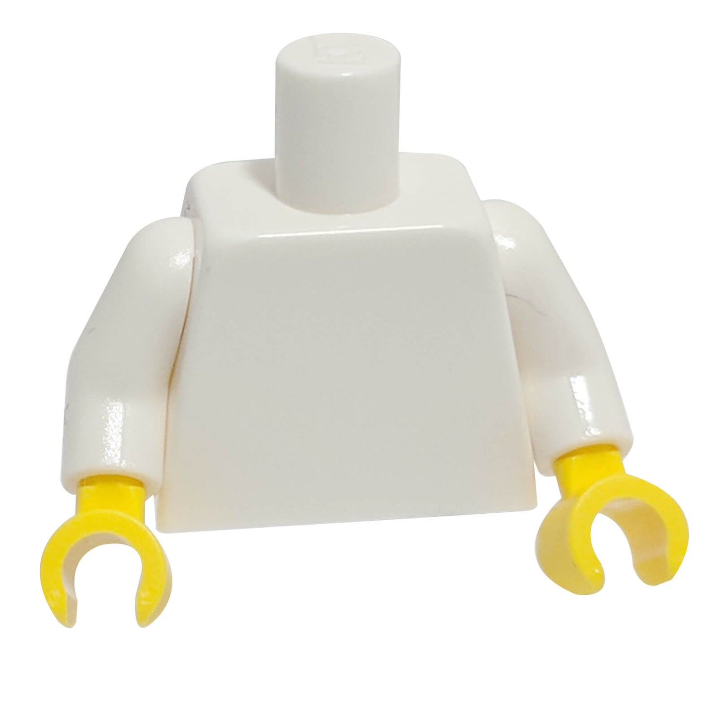 LEGO® Minifigure Torso Plain White Yellow Hands 973c01