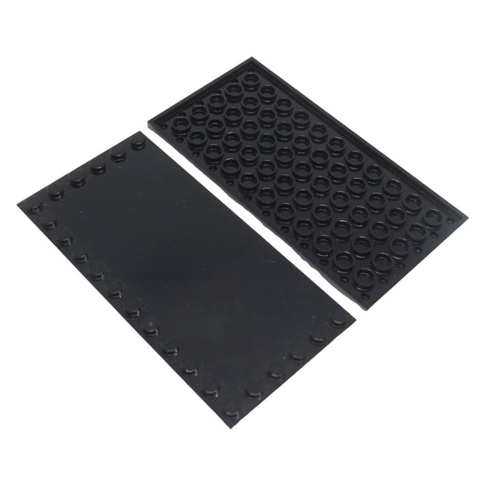 LEGO Modified Tile 6 x 12 with studs on edges part 6178 black