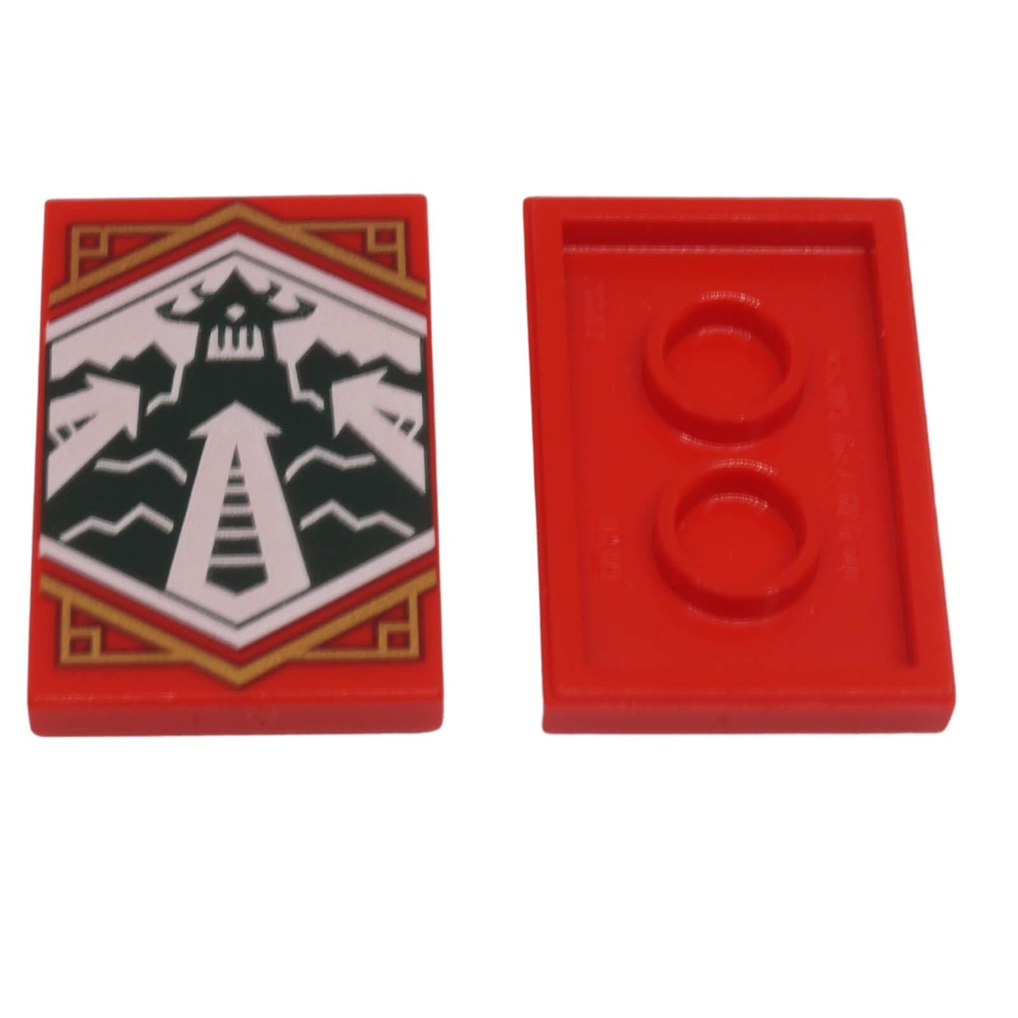 LEGO NINJAGO adaptability banner tile with dojo temple design 26603pb217