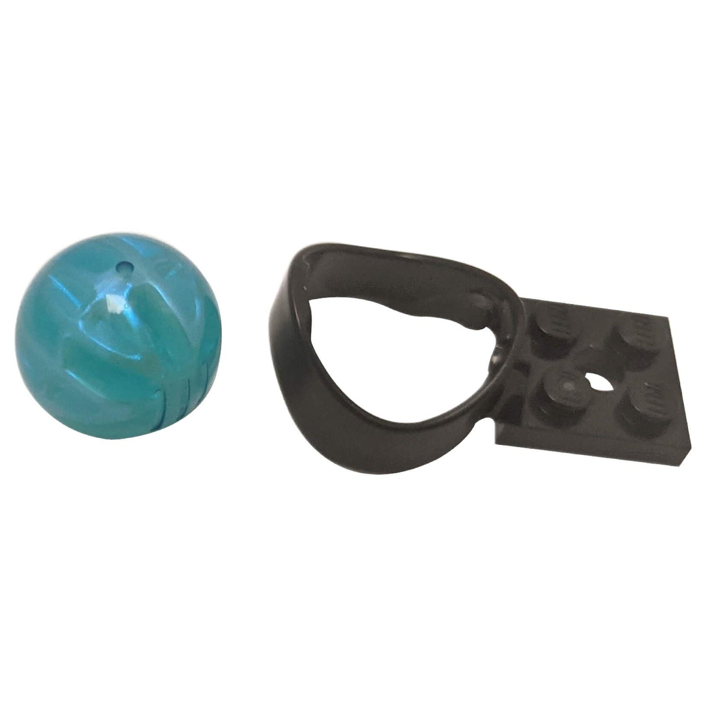 LEGO® NINJAGO Dragon Power Element in transparent light blue with black holder piece used for energy and dragon power effects