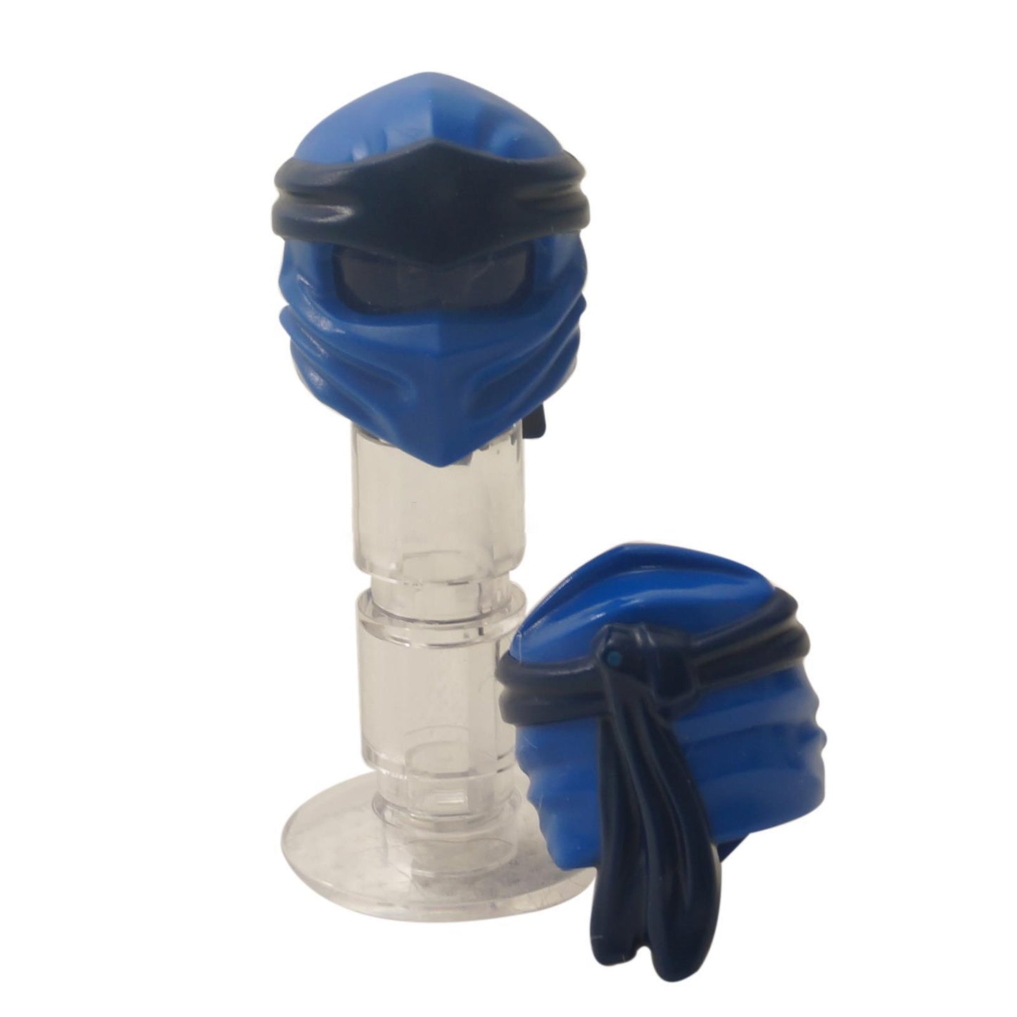 LEGO NINJAGO Wrap Type 4 minifigure headgear 40925pb02 shown from front and side