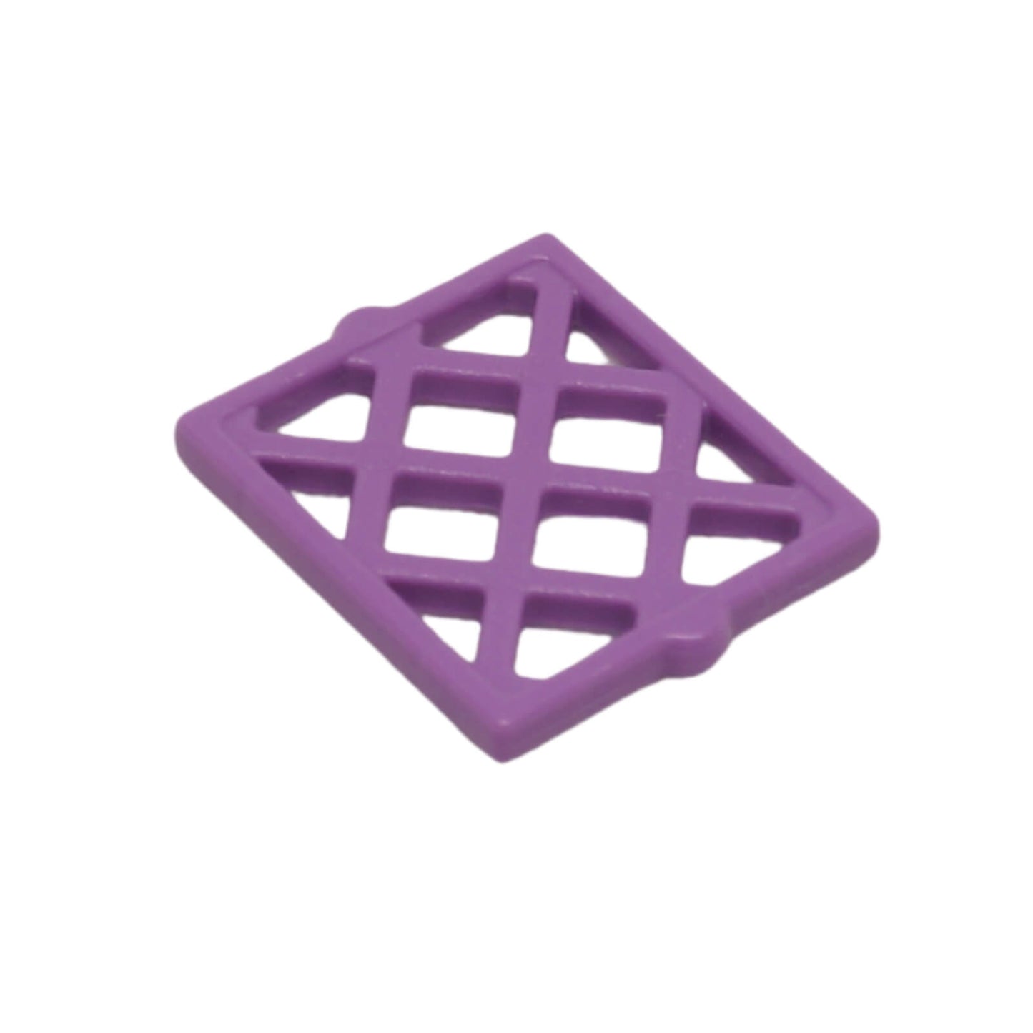 LEGO® Pane for Window 1x2x2 Lattice Diamond in medium lavender for decorative window and architectural builds