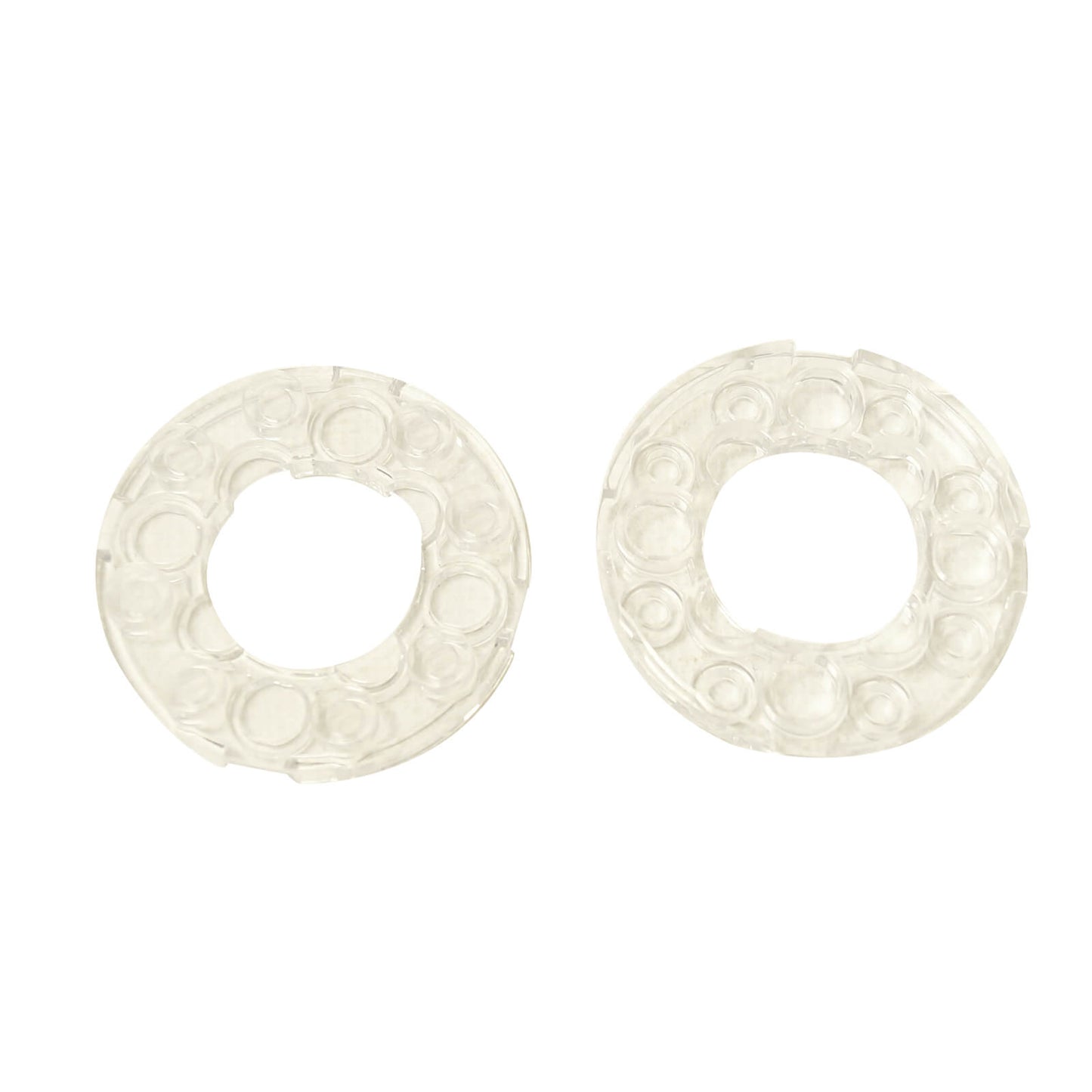 LEGO Round Plate 4 x 4 with 2 x 2 hole part 11833 trans-clear