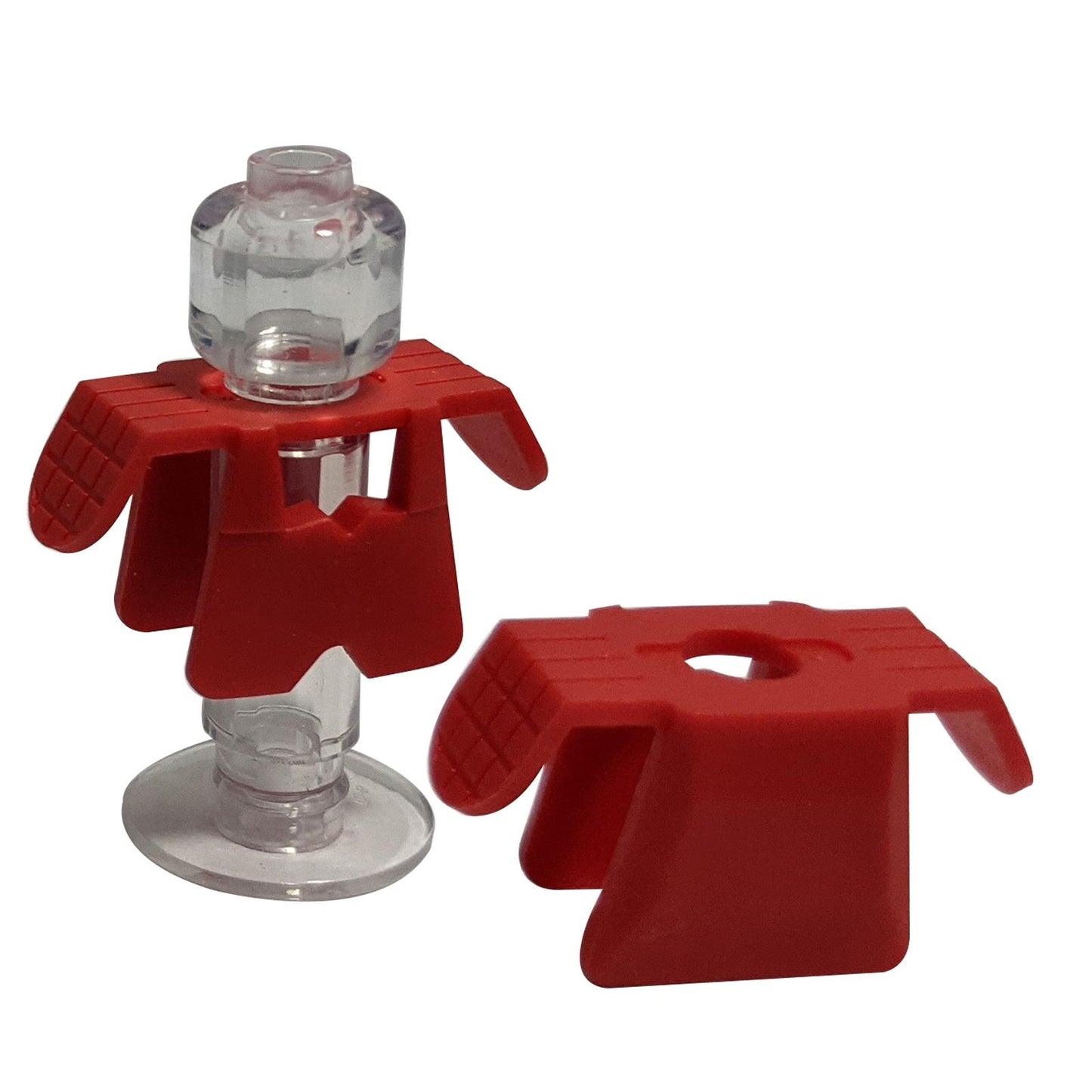 LEGO Samurai minifigure armor with shoulder pads part 30174 in red