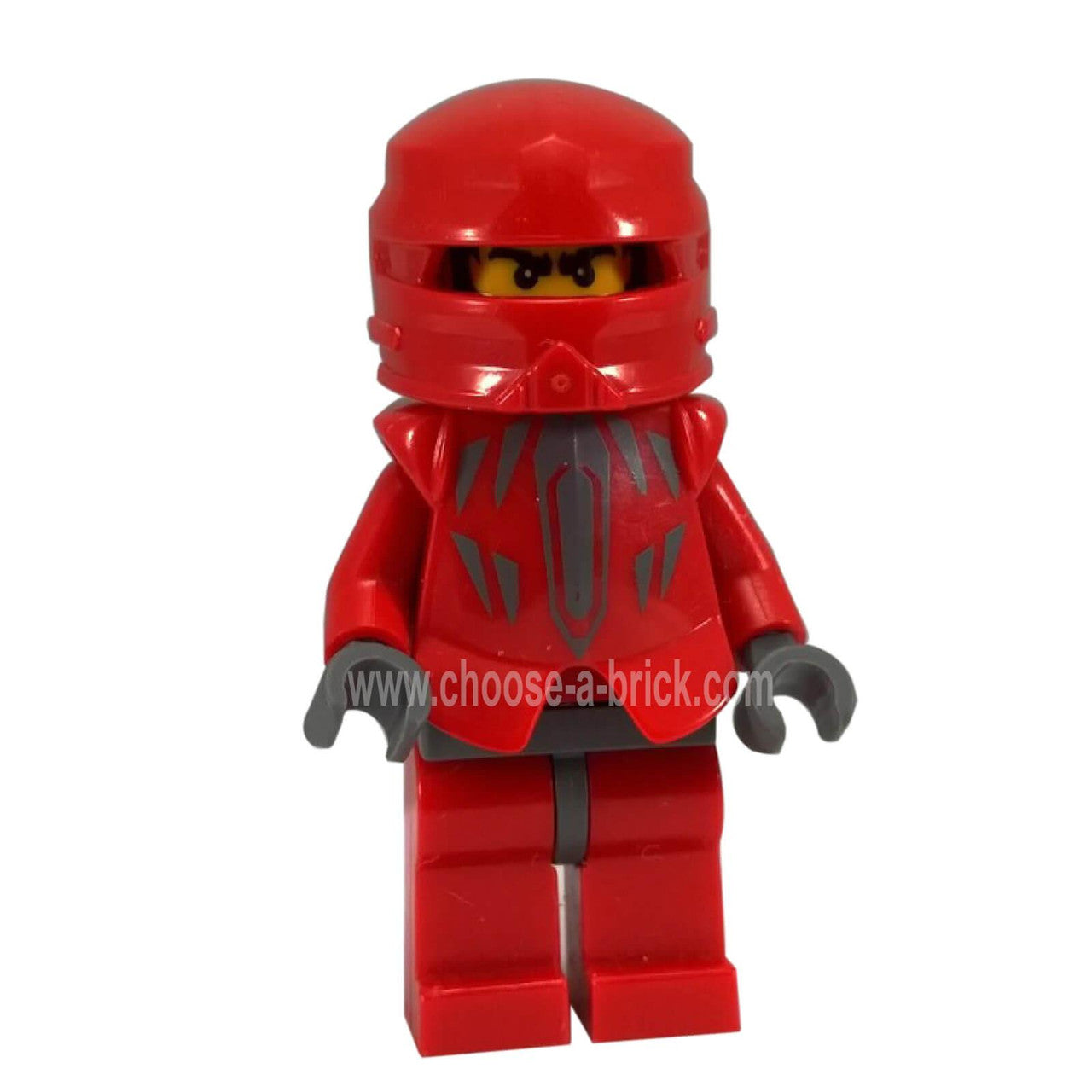 LEGO Santis cas259 minifigura piros páncélban.