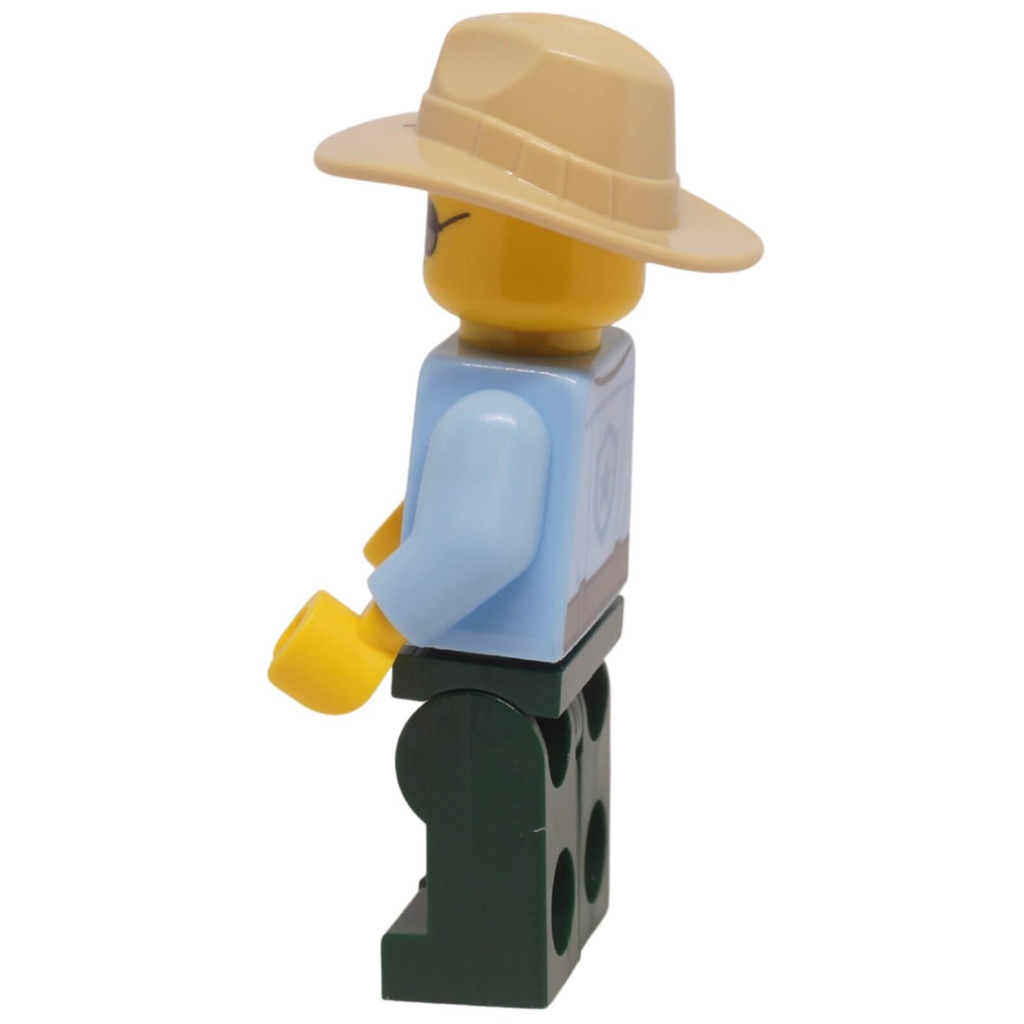 LEGO Sequoia Tree Trail Ranger Minifigure bdp286 with sunglasses and tan fedora side profile