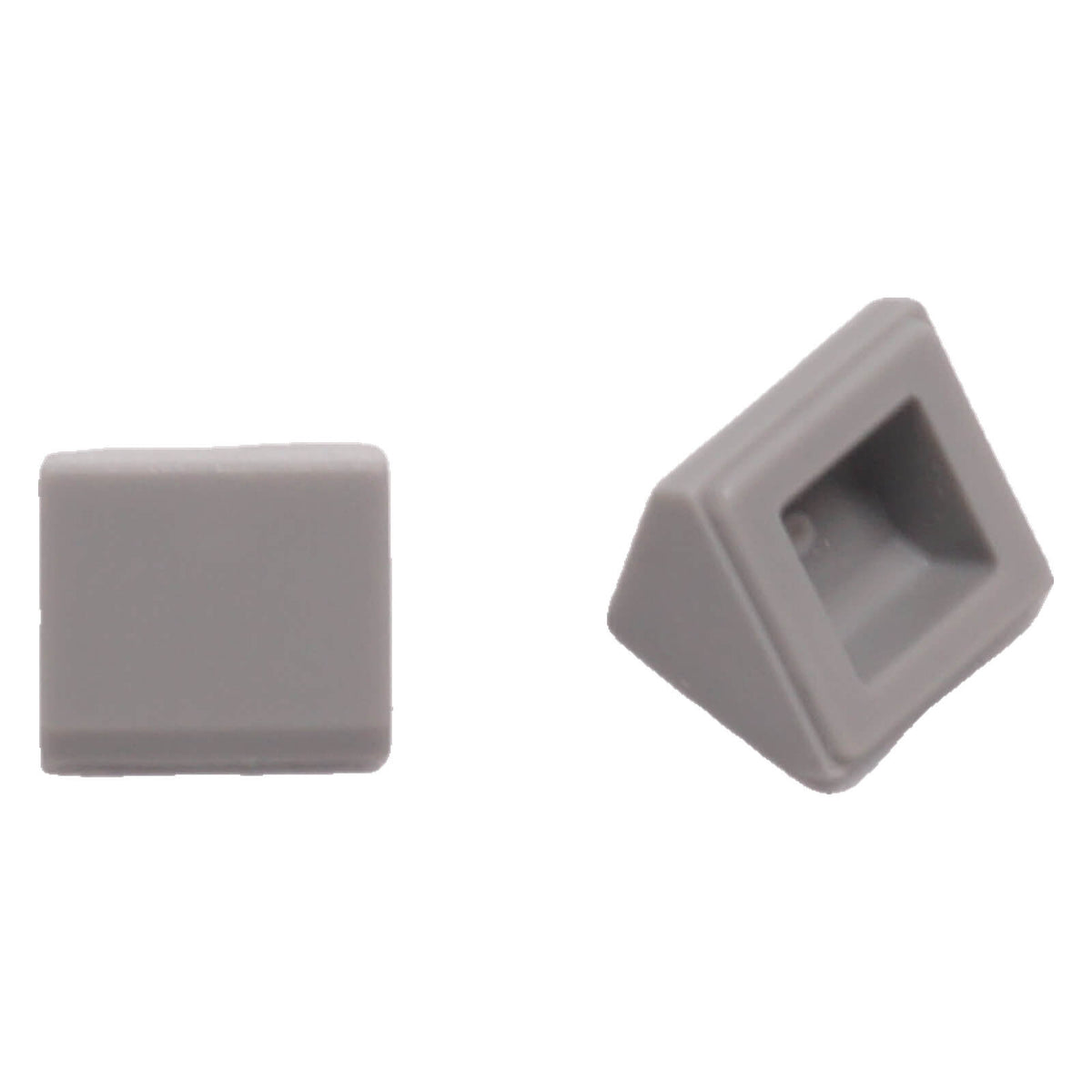 Light Bluish Gray double slope piece measuring 1 x 1 x 2/3 with 45-degree angle, smooth surfaces on two sides