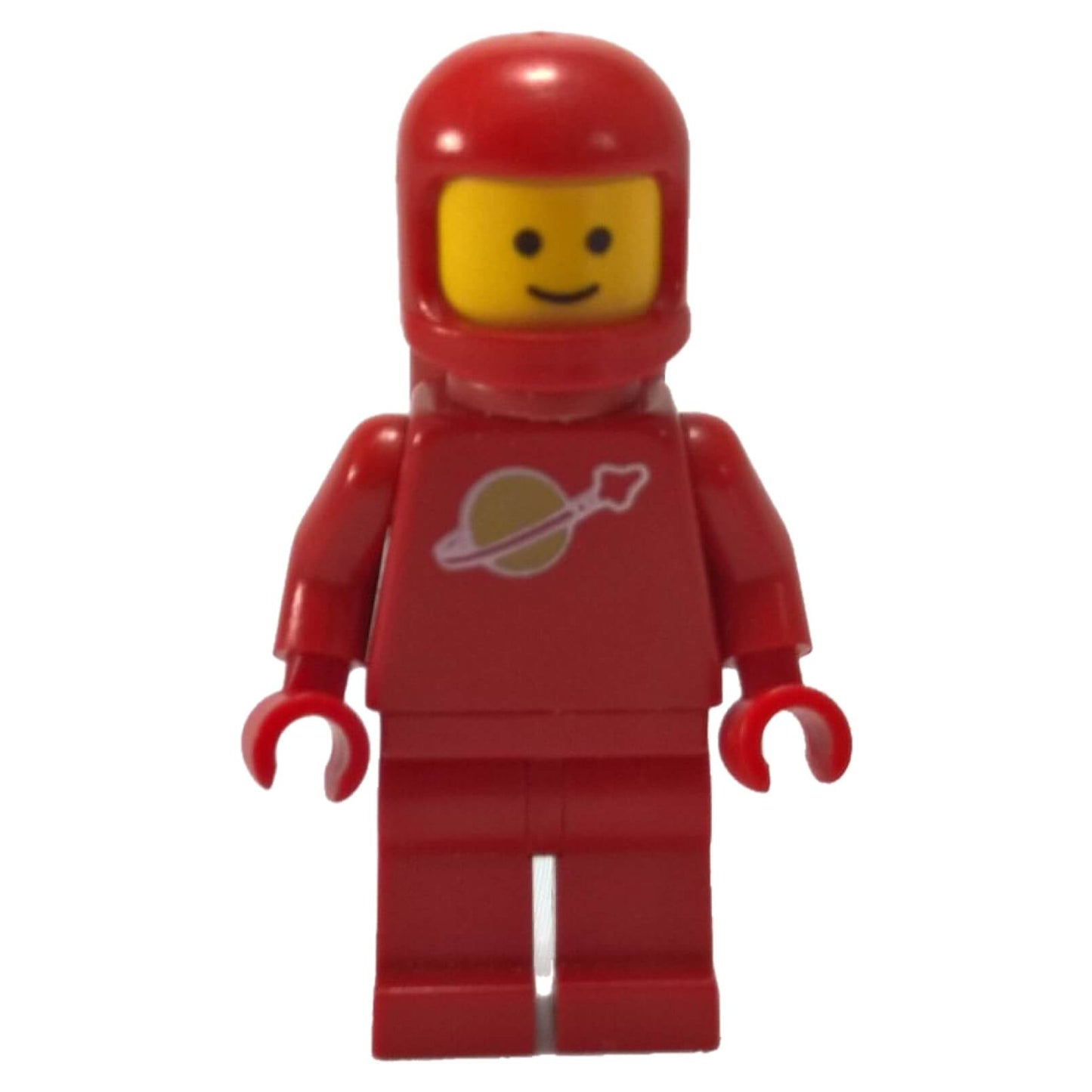 LEGO® レッド クラシックスペース宇宙飛行士 ミニフィギュア sp005 – ギャラクシーエクスプローラー (497)、アルファ-1ロケットベース (483)、コズミックフリートボイジャー (6985) などのセットに登場します