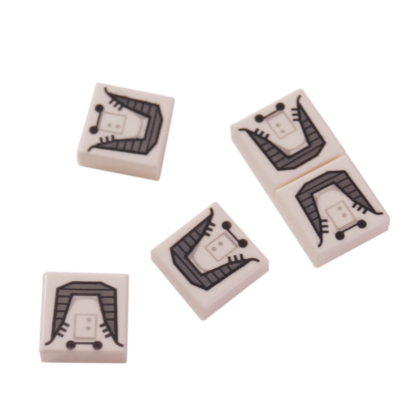 LEGO Star Wars Galactic Empire jetpack printed 1x1 tile 3070bpb091 - lot of 5