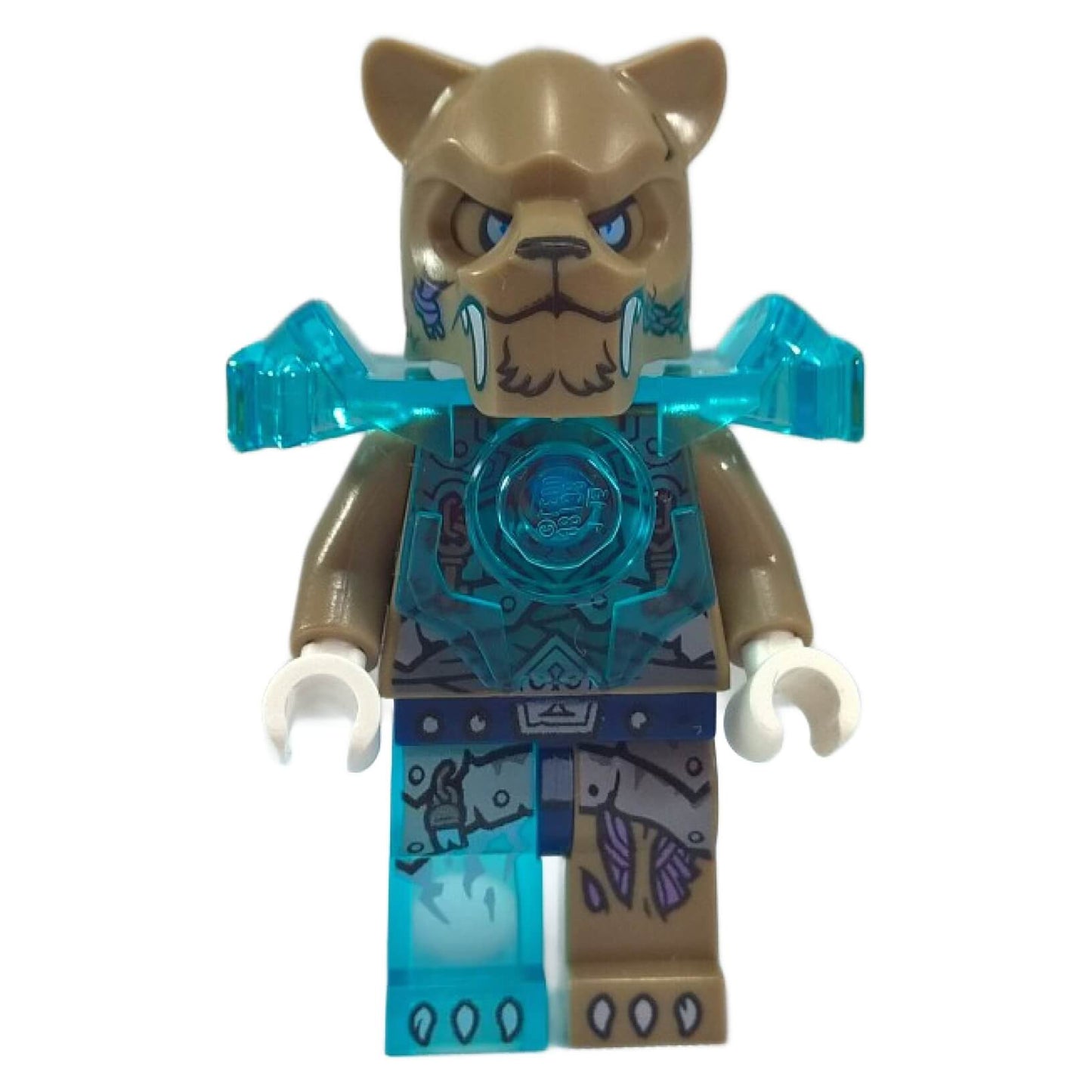 LEGO® Minifigura: Strainor con Azul Transclaro Armadura de Hombro del Set 70220-1 - Ciclo de Sable de Strainor (loc099)