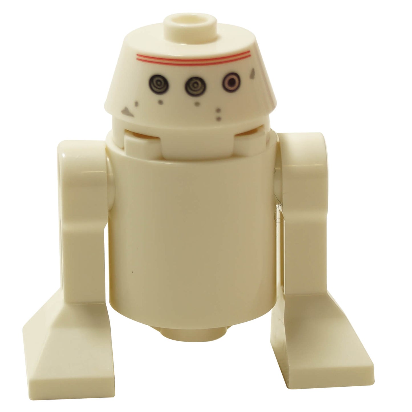 White LEGO R5-D8 / R5-D4 Astromech Droid sw0373 with a conical head.