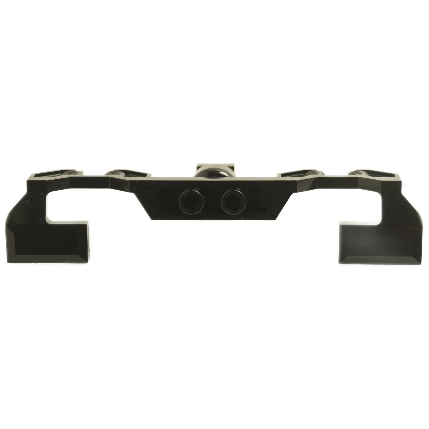 LEGO Train Motor 9V decorative side with open hub points and stepped ends (Part 2871b).