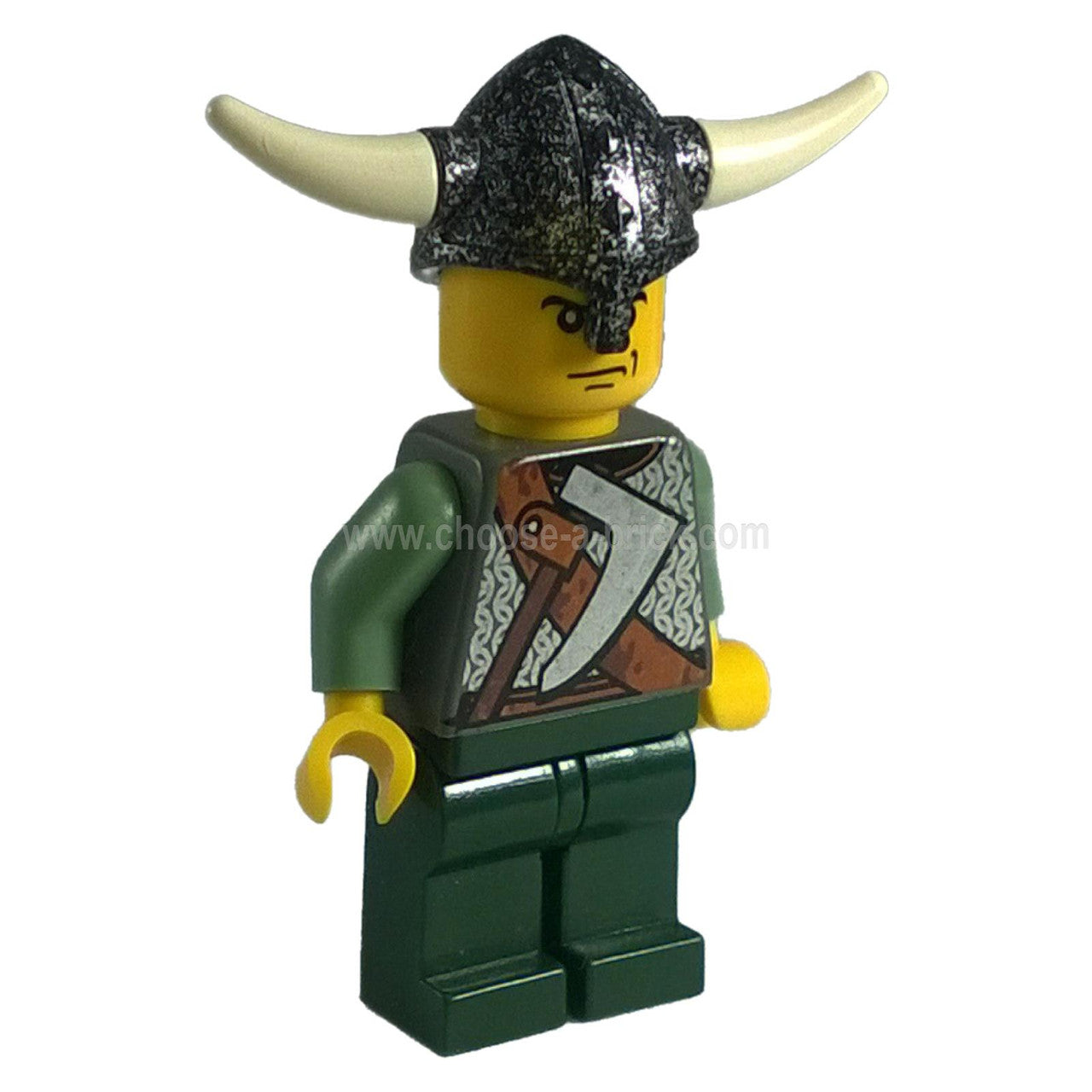 LEGO Viking Warrior vik002 minifigure with chain mail and warrior styling