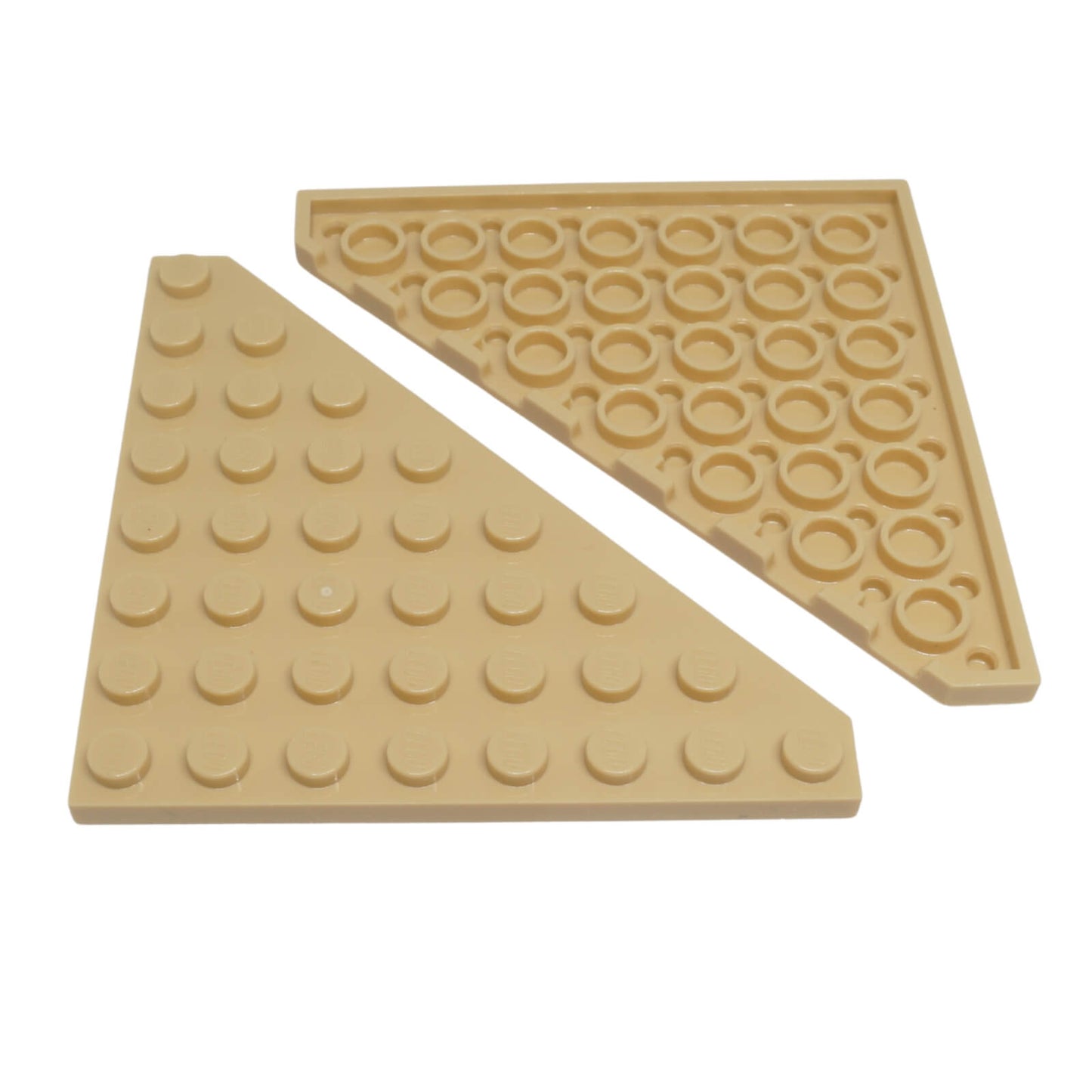 LEGO Wedge Plate 8 x 8 Cut Corner part 30504 tan