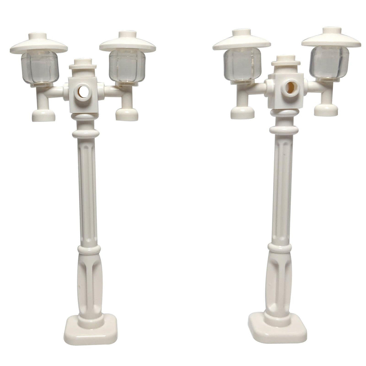 LEGO Bahagian 2x Putih Lampu Jalan Hiasan LEGO CITY - Tiang Lampu Gaya Victoria - Pandangan Pertama.