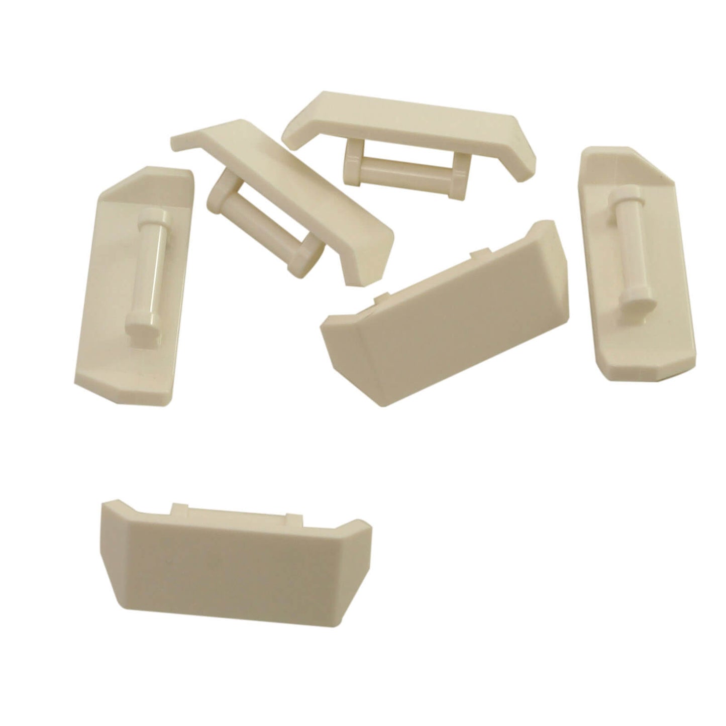 White LEGO® vehicle spoiler with integrated bar handle, used for cars, racers, and custom builds