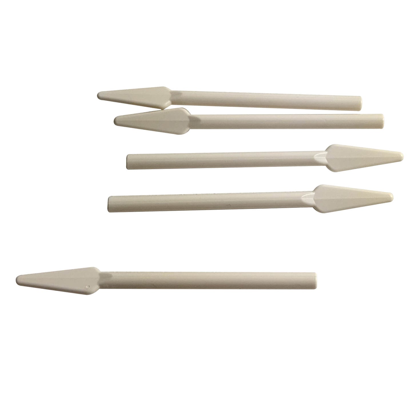white minifigure pike spear weapon with flat handle end accessory piece