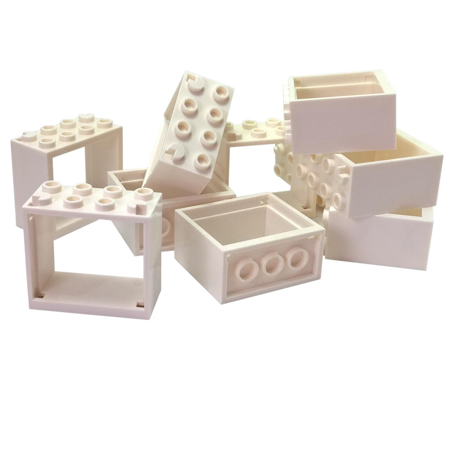 Blanc fenêtre 2 x 4 x 3 pièce 60598 avec des tenons creux pour LEGO® construire des murs et des ouvertures de fenêtres
