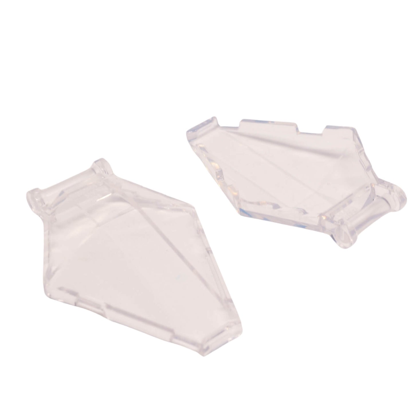 LEGO® Windscreen 6x4x1 Hexagonal with bar handle in transparent clear for vehicle cockpit and sci-fi builds