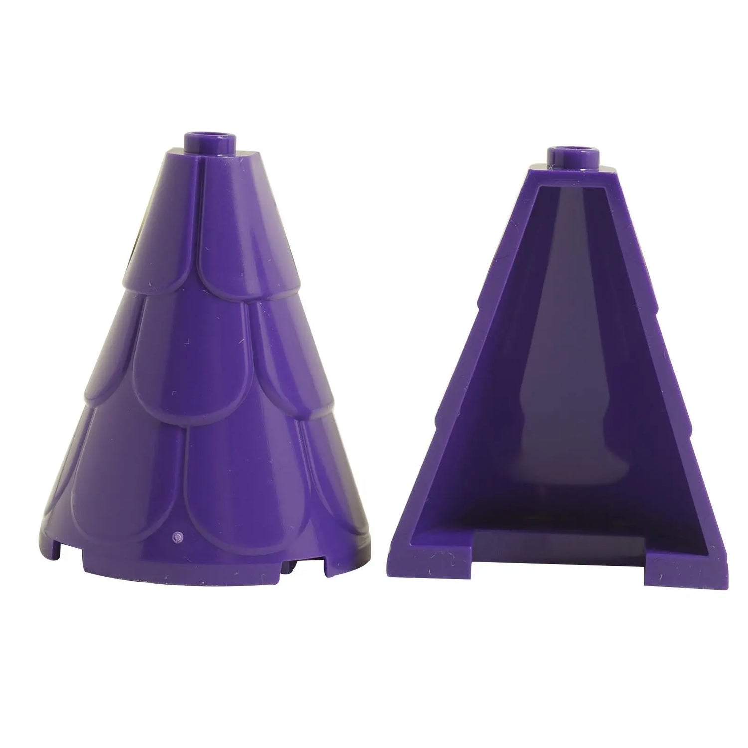 LEGO roof tower piece in dark purple