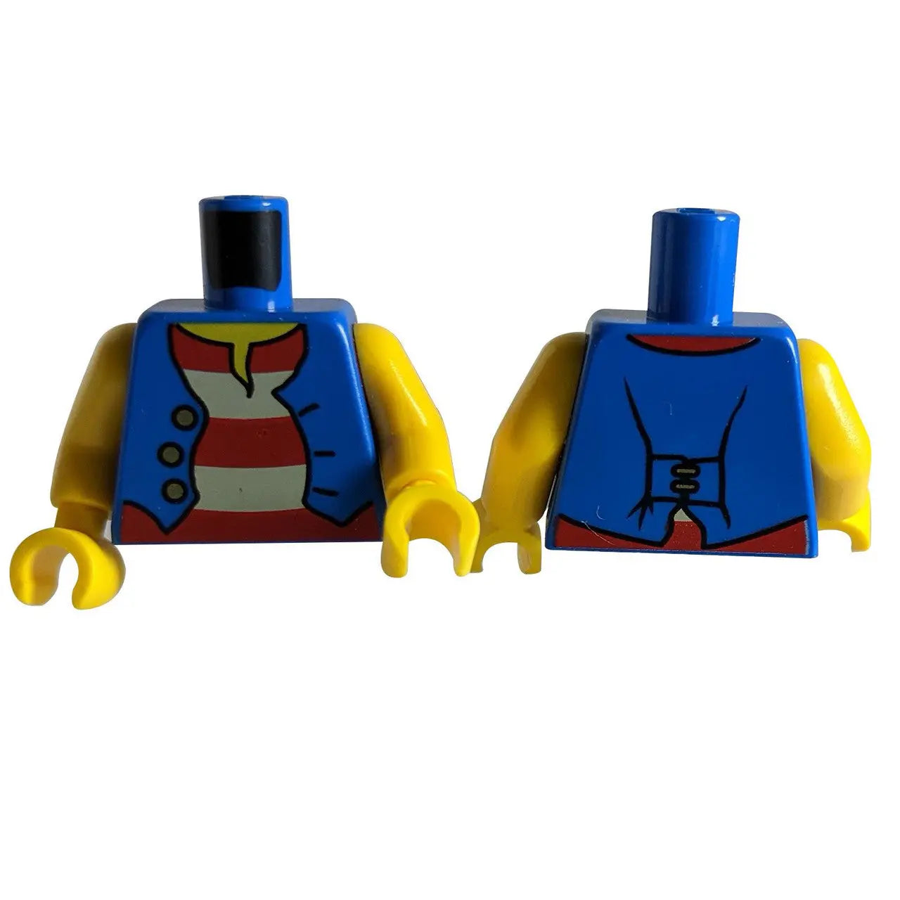 LEGO® Pirate Torso – Red and White Striped Shirt with Vest