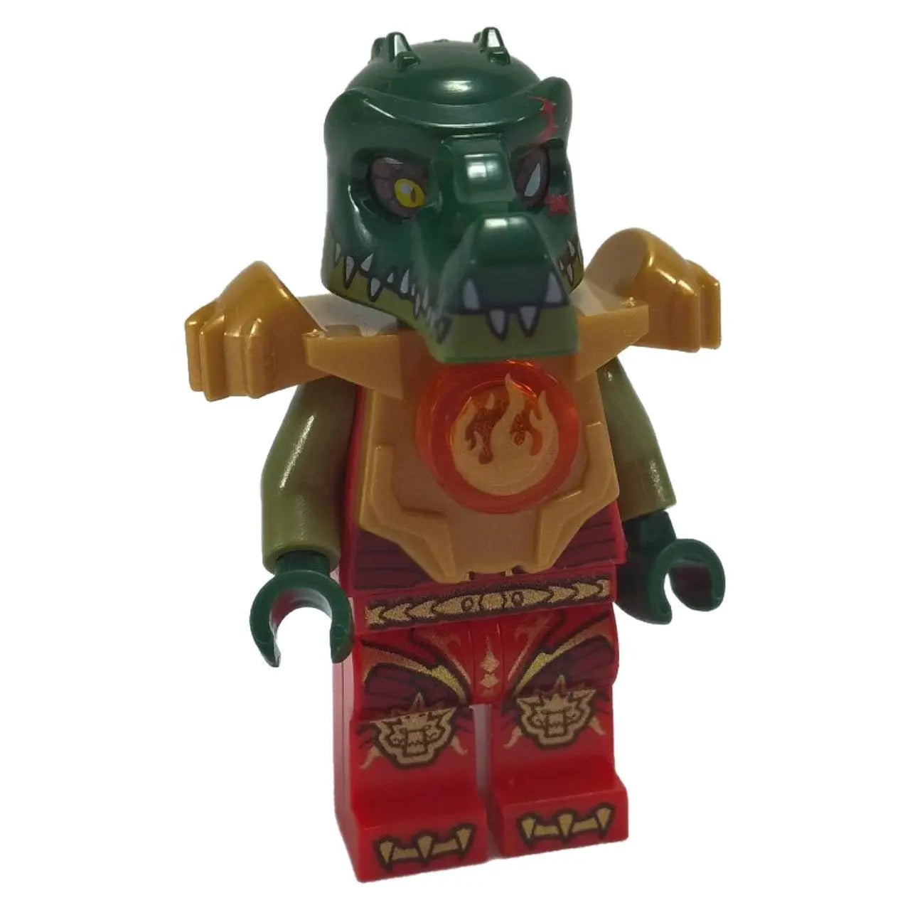 LEGO Legends of Chima Cragger minifigure in Fire Chi heavy armor