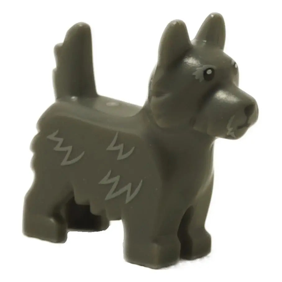 LEGO® black Terrier Dog with straight tail