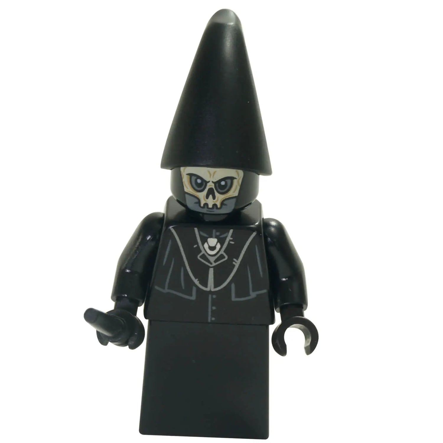 LEGO® Death Eater Minifigure – Black Robes, Skull Mask, and Conical Hood