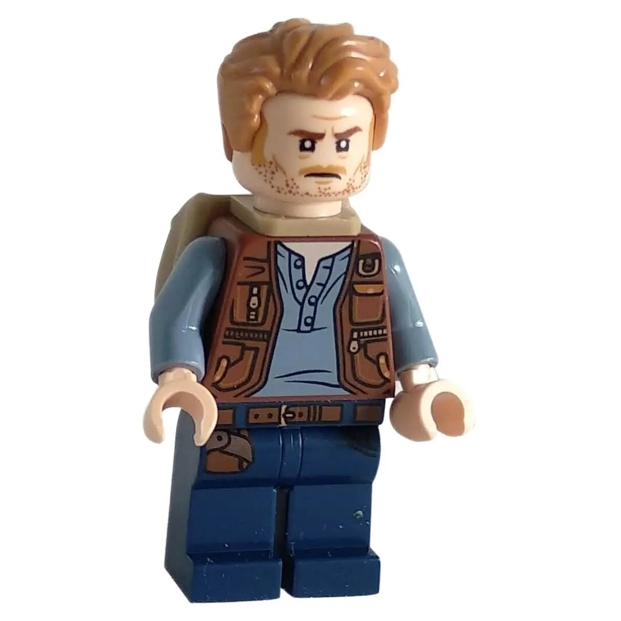 LEGO® Owen Grady Minifigures – Jurassic World Character with Utility Vest and Stubble