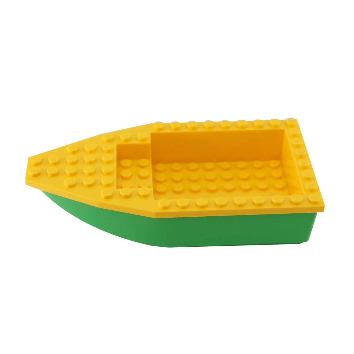 LEGO® Boat Hull Unitary 16 x 8 Base in Yellow and Bright Green – MPN: 28533c02