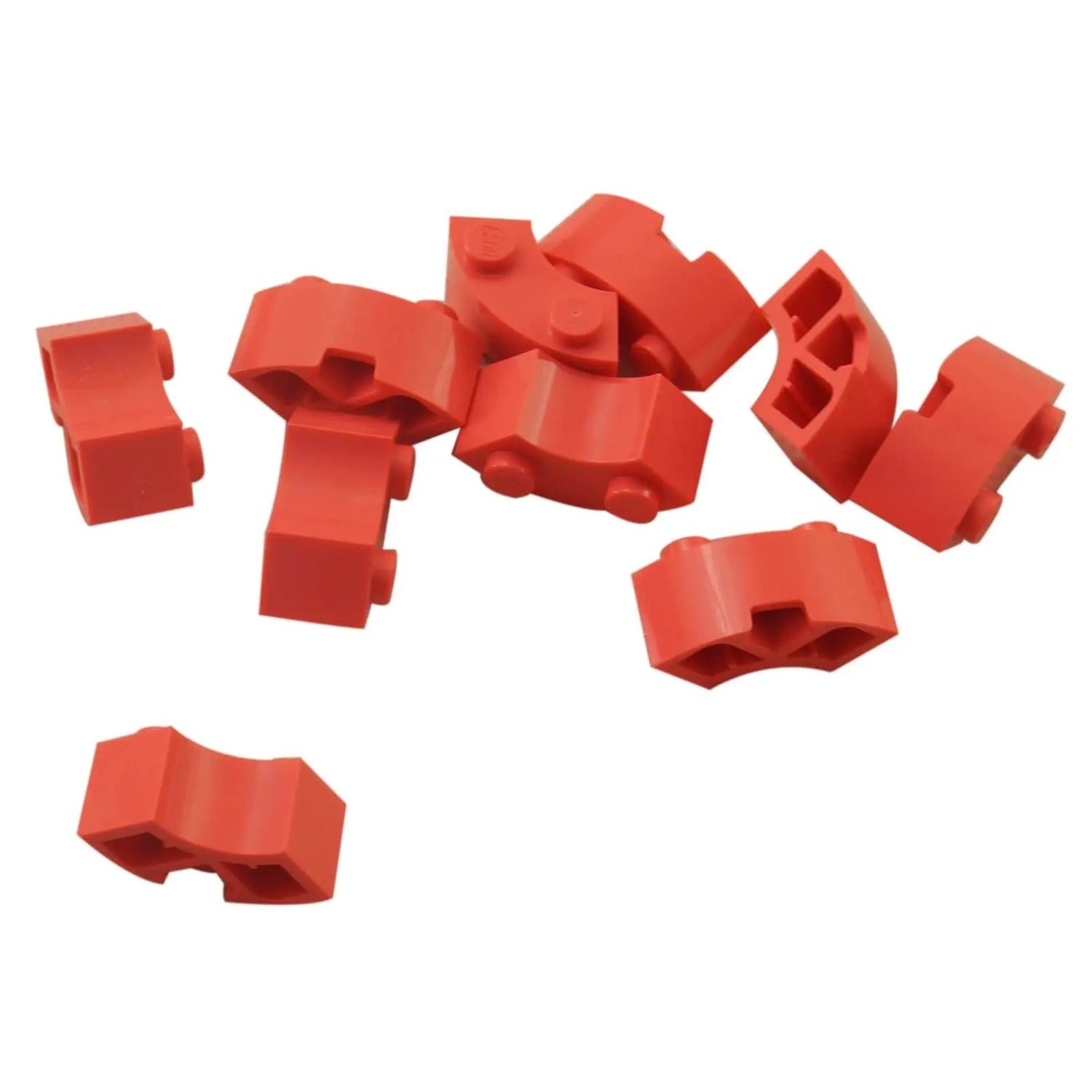 LEGO® Brick 85080 – Round Corner 2 x 2 Macaroni with Stud Notch and Reinforced Underside in Coral (10x New)