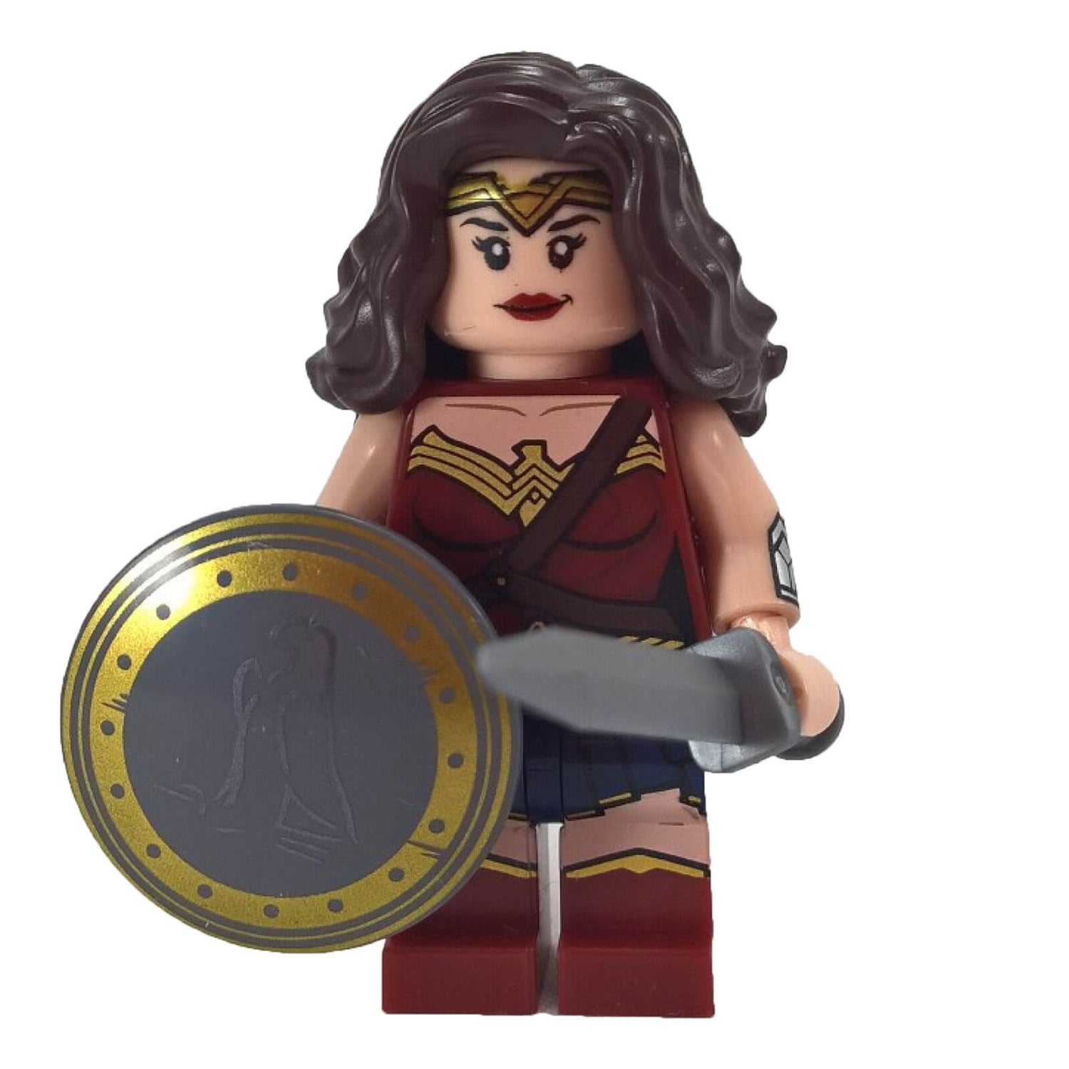 LEGO Wonder Woman minifigure sh0221 with shield and sword