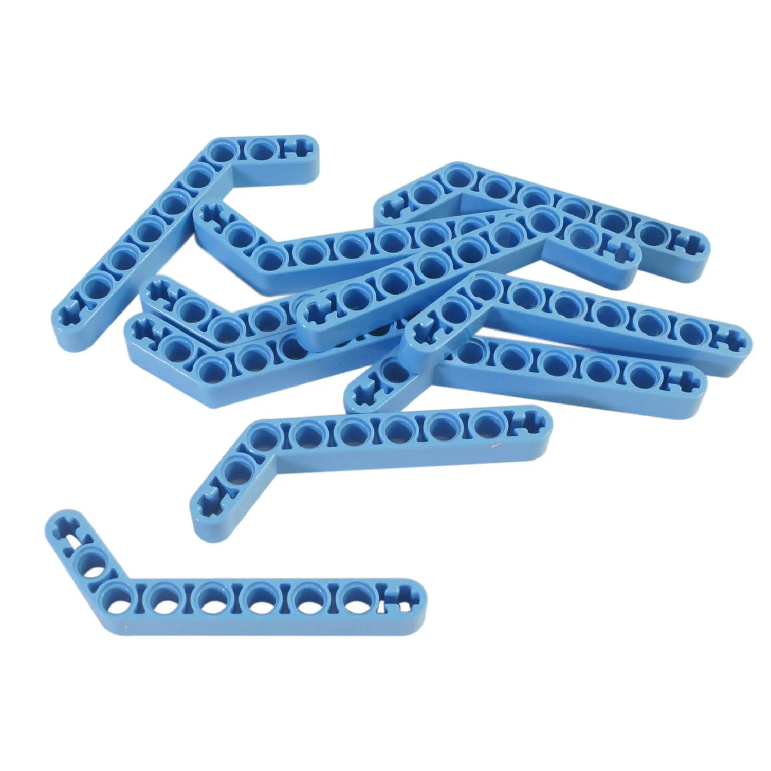 LEGO® Technic Liftarm Modified Bent 1 x 9 (7 - 3) in Medium Blue – Part 32271