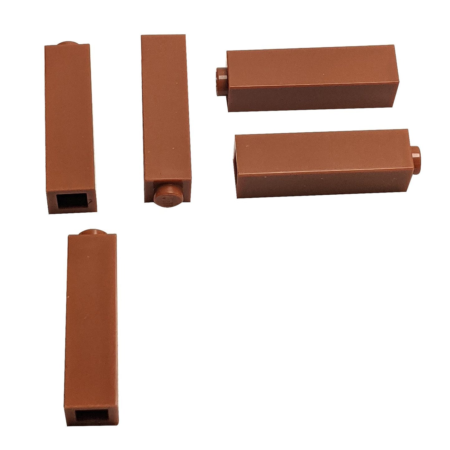 LEGO® brick 1 x 1 x 3 (part 14716) in dark orange, a tall building brick used for vertical structures, decorative walls, pillars, and colorful LEGO® MOC builds