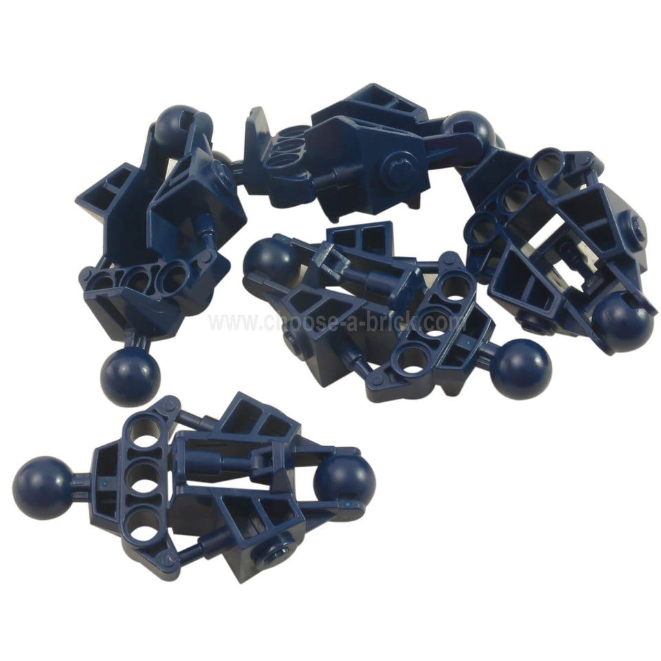 LEGO Bionicle Vahki Bein-Unterteil, dunkelblau, mehrere Ansichten
