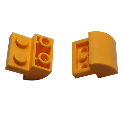 Inclinazione, Curva 2 x 2 Invertita con 2 Studs Recessati 