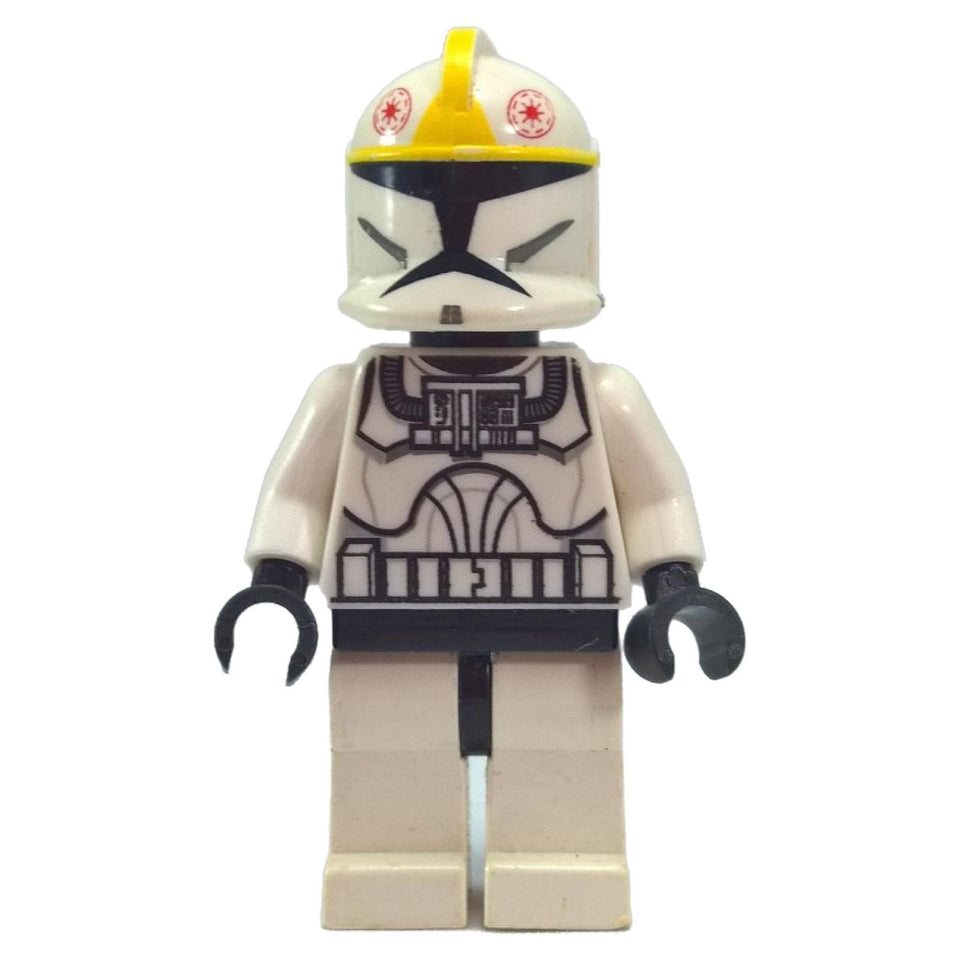 LEGO ميني فيغور طيار الاستنساخ (حروب الاستنساخ) مع أسود رأس - sw0355 (عرض أمامي)