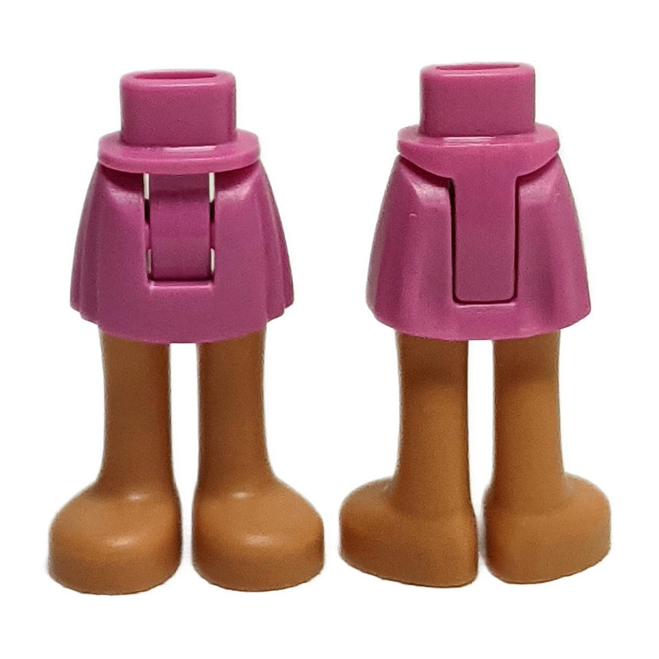 Mini Doll Hips e Gonna con Motivo a Gambe Modellate in Torrone - Cerniera Spessa 
