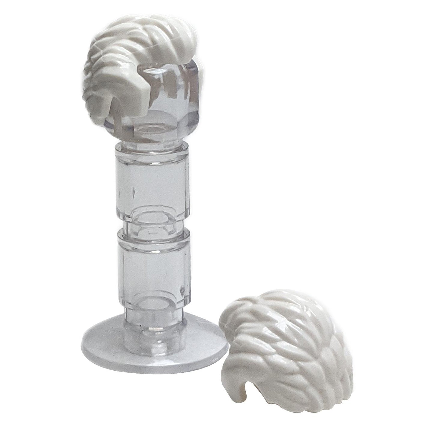 Minifigure Hair Short Swept Back with Sideburns and Widow's Peak