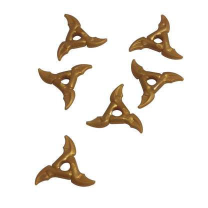 Minifigura, Estrella arrojadiza (Shuriken) con empuñaduras lisas y hojas curvas 