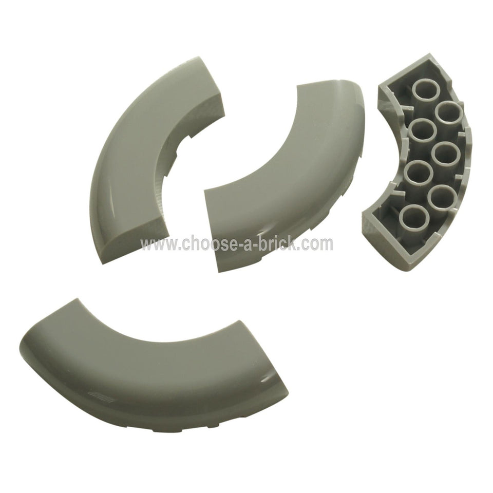 LEGO® Part 24599: Round Corner 5 x 5 x 1 Brick without Studs